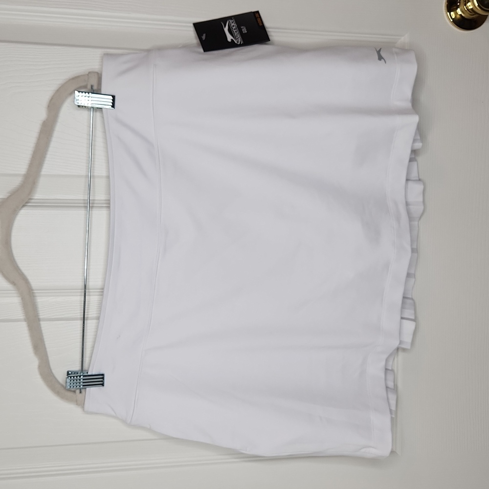 Slazenger white golf Tennis Pickleball skirt skort pleated back NWT XL